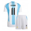 Argentinien Angel Di Maria #11 Heimtrikot Copa America 2024 Kurzarm (+ kurze hosen)